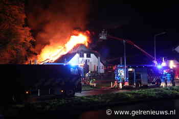 Grote brand verwoest restaurant op de heide