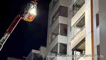 Am Samstagabend brannte es in einem Wiblinger Hochhaus