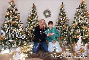 Kerstfotograaf Erkan (54) en zoon Bram (13) beleven hoogdagen: “Het was hier nog nooit zo druk, ze komen zelfs van aan de kust”