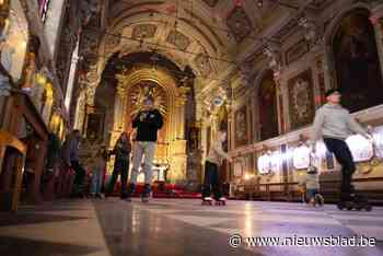 Oud klooster de Pélichy tijdelijk omgetoverd tot rollerdisco: “Hier dromen we al twintig jaar van”