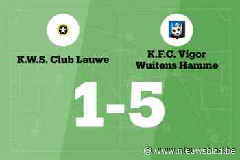 VW Hamme verslaat WS Lauwe en blijft winnen
