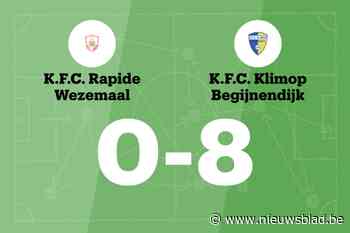 Doelpuntenfestijn bij KO Begijnendijk tegen Rapide Wezemaal B