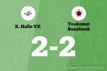 Halle VV beëindigt reeks nederlagen met gelijkspel tegen Bunsbeek