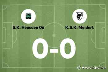 Meldert dieper in de problemen na gelijkspel tegen Heusden 06