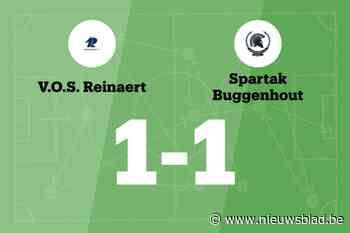 VOS Reinaert speelt thuis gelijk tegen Spartak Buggenhout