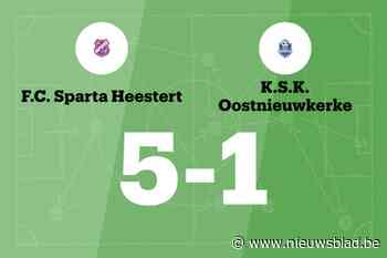 Sparta Heestert wint spektakelwedstrijd van KSK Oostnieuwkerke