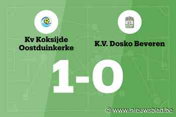 Bossaert is goud waard voor KV Koksijde Oostduinkerke tegen Dosko Beveren