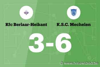 Berlaar-Heikant B blijft verliezen na thuisnederlaag tegen SC Mechelen