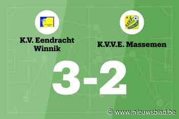 Eendracht Winnik in spannend duel voorbij KVVE Massemen