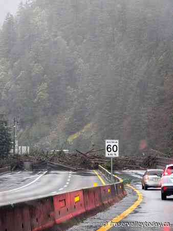 Sea to Sky Highway reopens after a landslide from BC windstorm