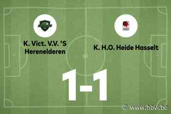 HO Heide speelt gelijk tegen s Herenelderen