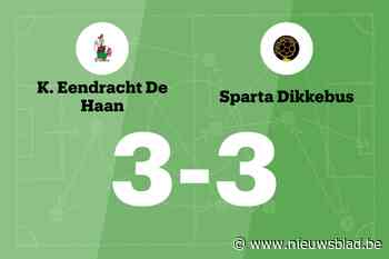 Eindelijk een punt voor Eendracht De Haan