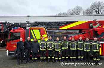 FW-WRN: Sechs neue Drehleitermaschinisten für die Freiwillige Feuerwehr Werne