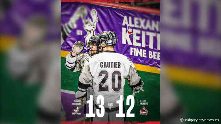 Dane Dobbie explodes for 8 goals as Roughnecks beat Albany 13-12 in overtime