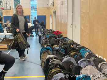 'A holiday hug': Volunteers load backpacks for Vancouver's homeless youth