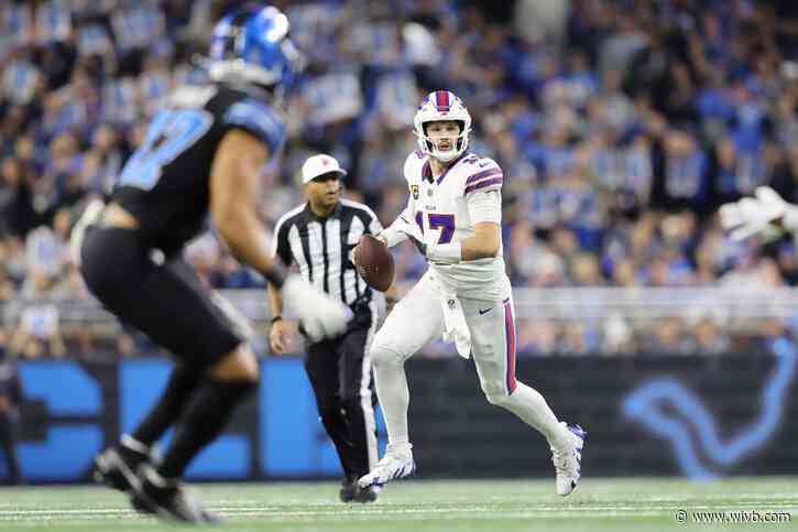 Allen throws for 2 TDs, runs for 2 scores to lift Bills to 48-42 win that snaps Lions' streak