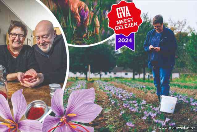 Linda en Marc vertellen alles over het rode goud dat gewéldig groeit in hun tuin: “Voor één kilo moeten we 170.000 bloemen plukken”