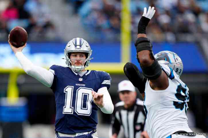 Cooper Rush has career day to lead Cowboys past Panthers 30-14