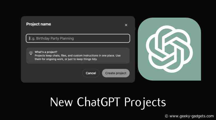 ChatGPT Just Got Smarter: How Projects Will Boost Your Productivity