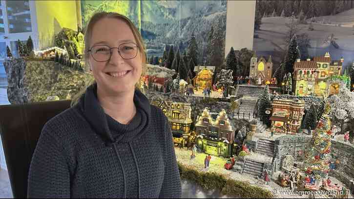 Zeewolde - Judith Voost uit Zeewolde beste kerstdorp-bouwer van Nederland