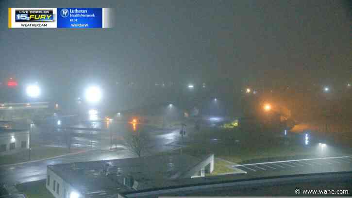 Dense fog lingers... more rain for our Monday