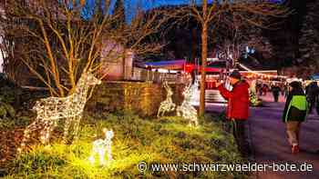 Bad Wildbader Kurpark: Weihnachtsmarkt lockt viele Besucher