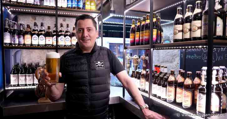 Fränkisches Bier und Bratwurst mitten in Madrid