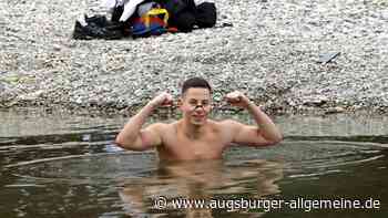 40 Minuten im frostigen Lech: Augsburger Sportler stellt sich der Eisbad-Challenge