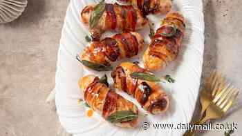 The Christmas feast of the FUTURE: Seaweed-fed pigs in blankets, genetically engineered 'super spuds', and vegan cheese and crackers