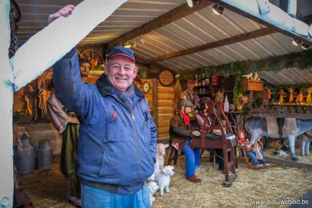 Roland (73) werkt opnieuw twee weken aan zijn eigenzinnige kerststal: “Je ziet overal lichtjes en kerstbomen, maar er zijn maar weinig kerststallen over”