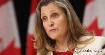 Chrystia Freeland resigning from cabinet hours before fiscal update