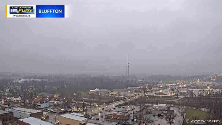 A gloomy, rainy, but mild Monday