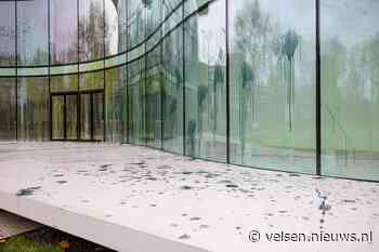 Activisten besmeuren provinciehuis Haarlem uit protest tegen Tata