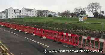 Areas now fenced off along seafront due to instability