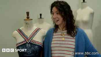 The red-carpet dress made from upcycled rowing kits