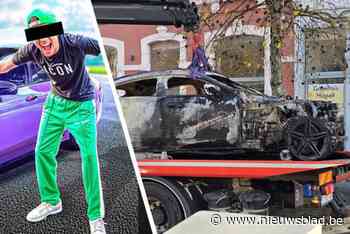 Bekende Nederlandse vlogger in de cel omdat hij in Hasselt eigen patserbak in brand liet steken