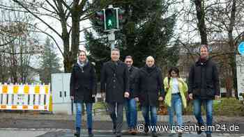 Ein Stück mehr Schulwegsicherheit: Bedarfsampel in der Chiemseestraße in Bernau