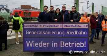 Generalsanierung der Riedbahn-Strecke nach nur 5 Monaten abgeschlossen