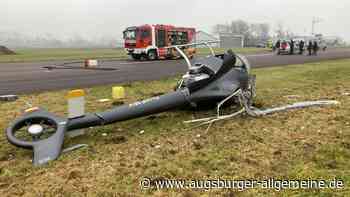 Verletzter bei Hubschrauberabsturz in Genderkingen