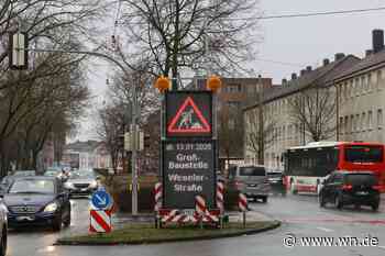 Baustart am 13. Januar: Weseler Straße bis 2027 nur noch einspurig