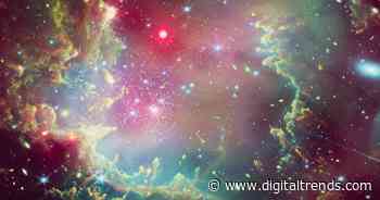 NASA telescopes capture a cosmic wreath for the holidays