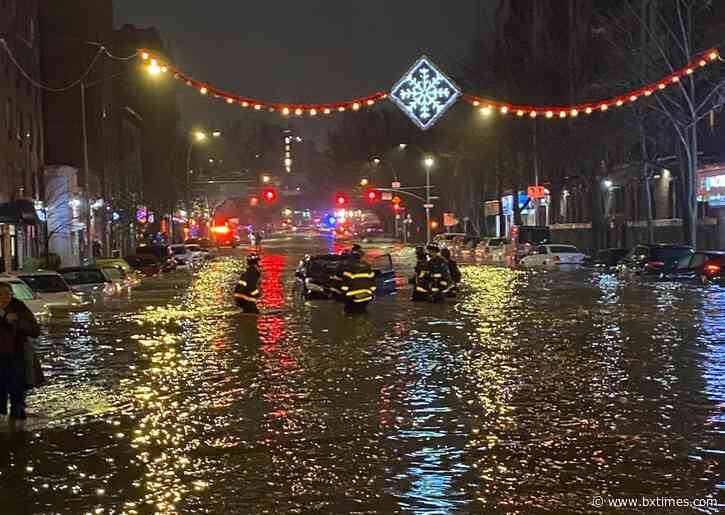 Busted water main floods Bronx streets, displacing residents and halting traffic