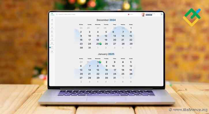 Work schedule of LiteFinance services over Christmas and New Year holidays 2024/2025
