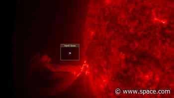 Watch the sun fire out 'extremely rare' coronal mass ejection and two fiery filaments (video)