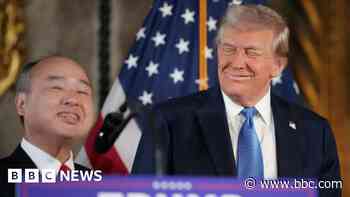 Standing beside Trump, Japanese billionaire pledges major US investment