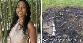 Scorch marks left at park as car set on fire after drive-by Harlesden shooting