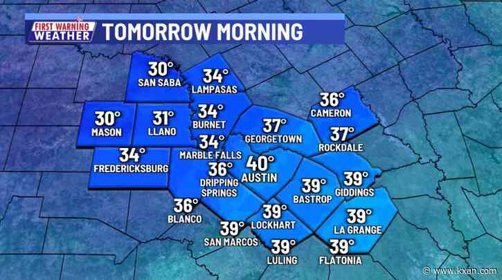 Colder nights and seasonable days...for now