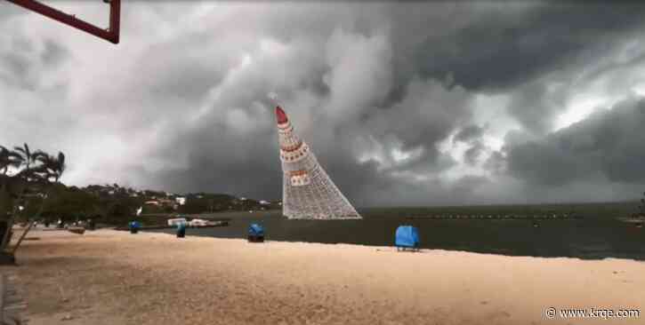 184-foot floating Christmas tree collapses, killing man in Brazil