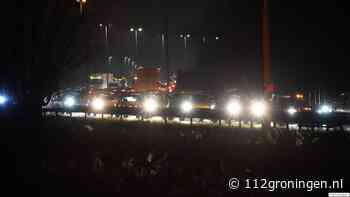 Aanrijding op de A28 bij Groningen