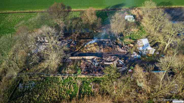 Boerderijbrand in Ten Boer is waarschijnlijk aangestoken